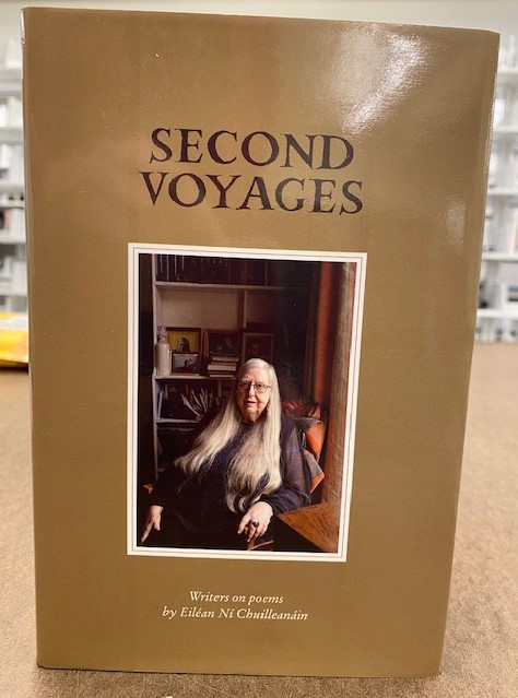 Book cover: Second voyages: writers on poems by Eiléan Ní Chuilleanáin.
