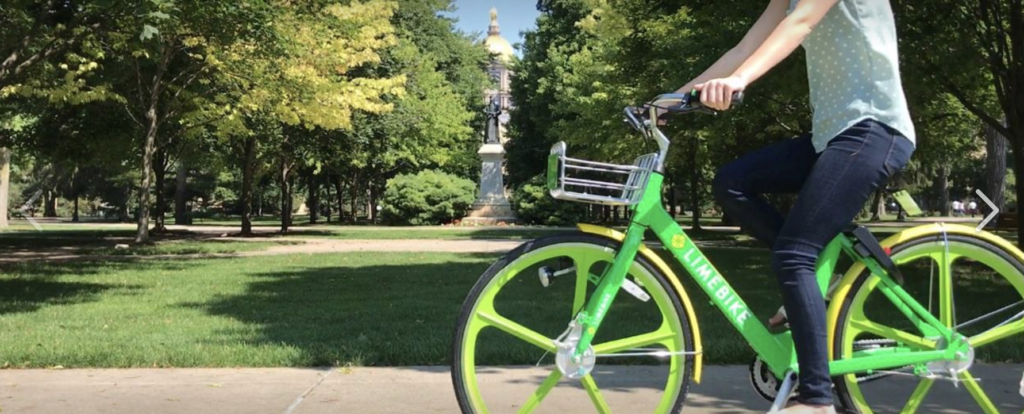 LimeBikes at Notre Dame