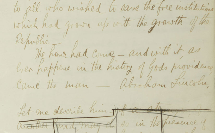Bram Stoker’s Manuscript of His Lecture on Abraham Lincoln