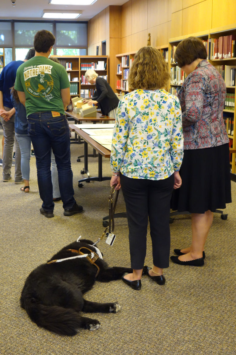 service-animals-in-special-collections-rbsc-at-nd