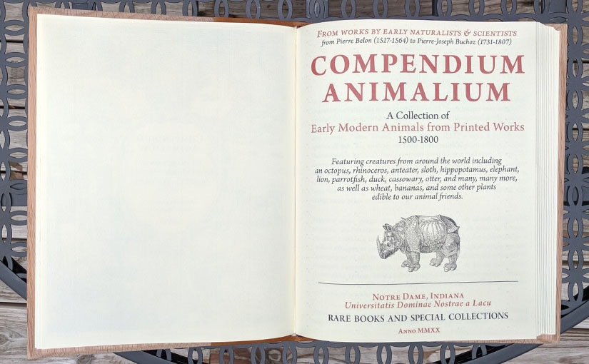 Compendium Animalium: (Re)creating an Early Modern Book