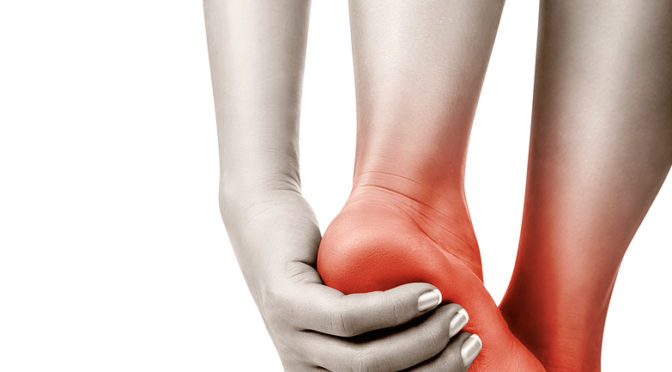 Image showing a person with heel pain