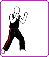Animation showing cartoon figure performing roundhouse kick