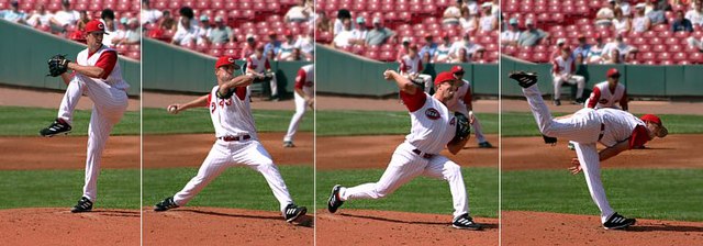 4 example phases of pitching delivery