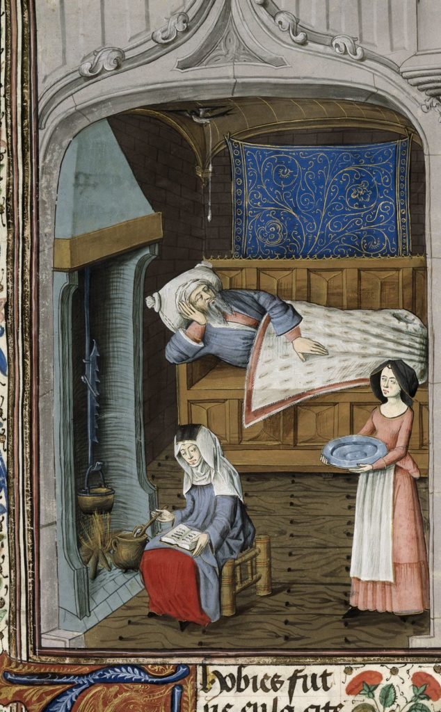 English: British Library blog Miniature of the martyrdom of Thomas