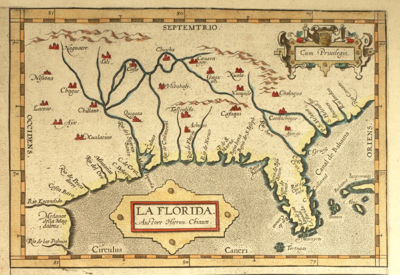 ponce de leon map of his voyage