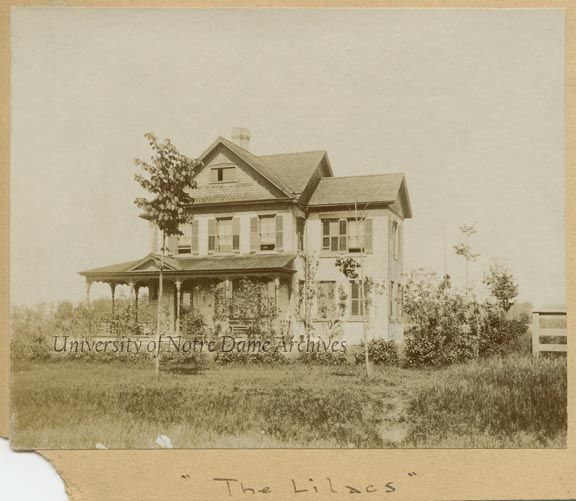 "The Lilacs" - Home of Professor Maurice Francis Egan at 1136 N. Notre Dame Avenue, c1890s