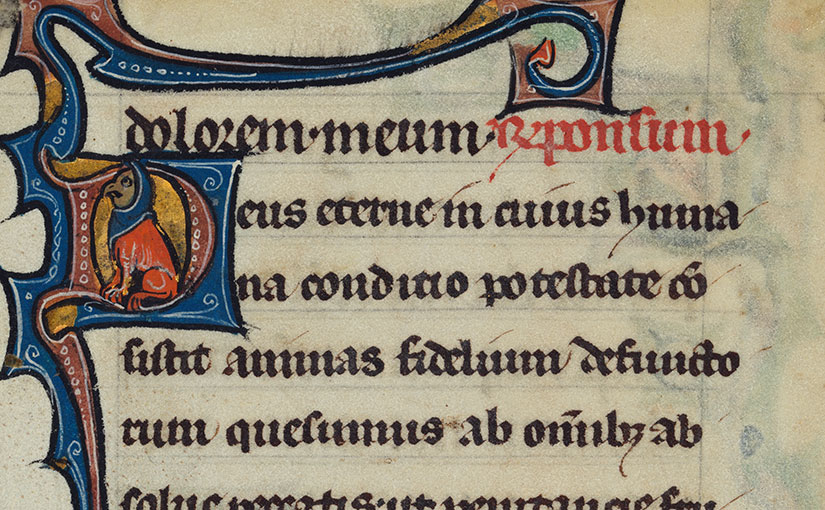 Recent Acquisition: Leaf from a 13th-century illuminated Flemish Psalter-Hours
