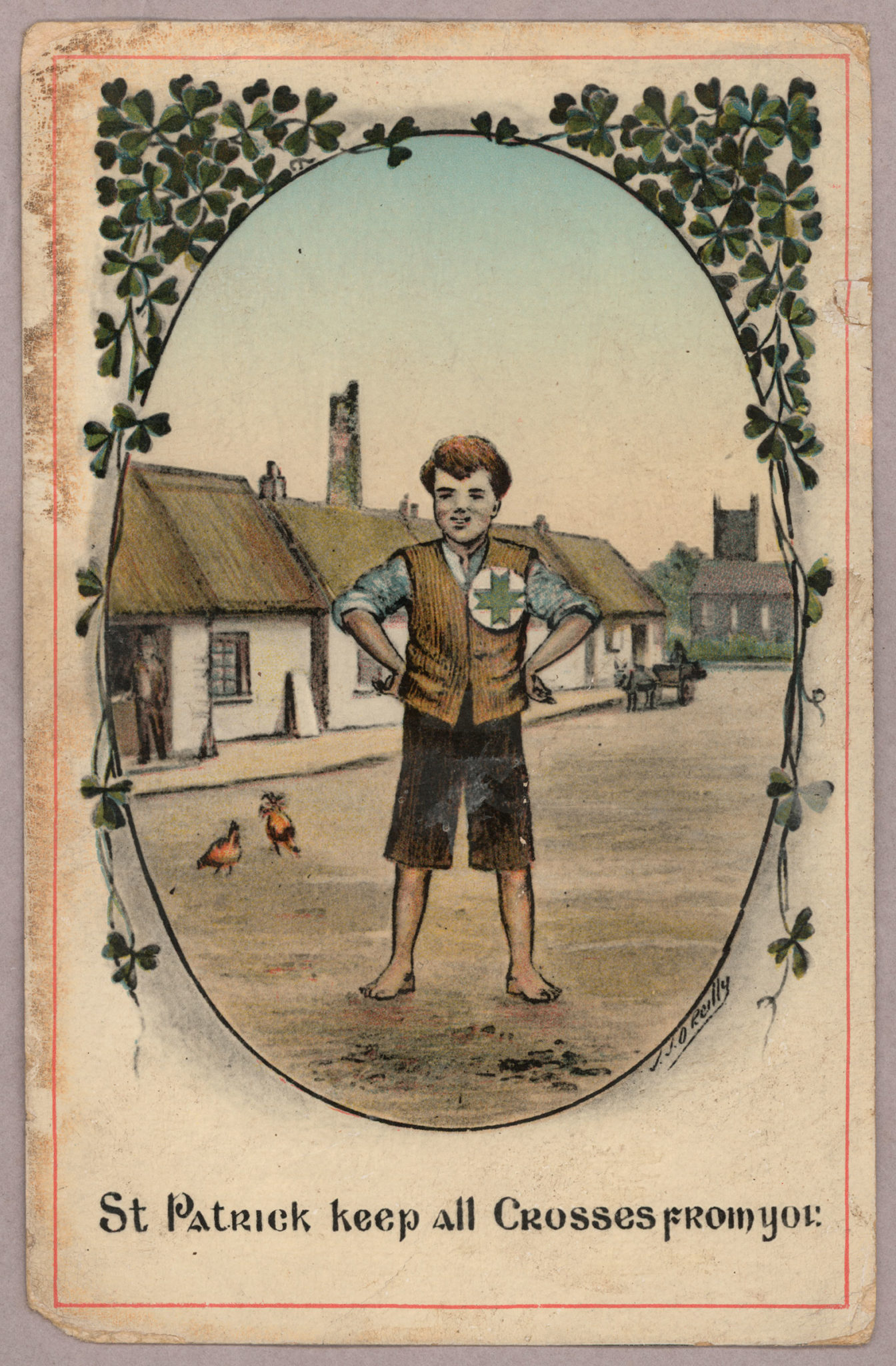 st patrick day postcards