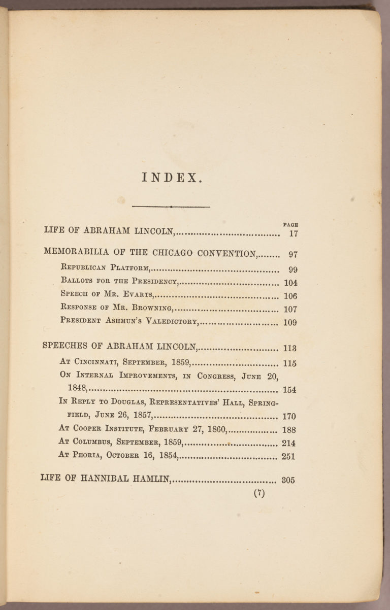 “He never dodged a vote”: Lincoln and the 1860 Campaign – RBSC at ND