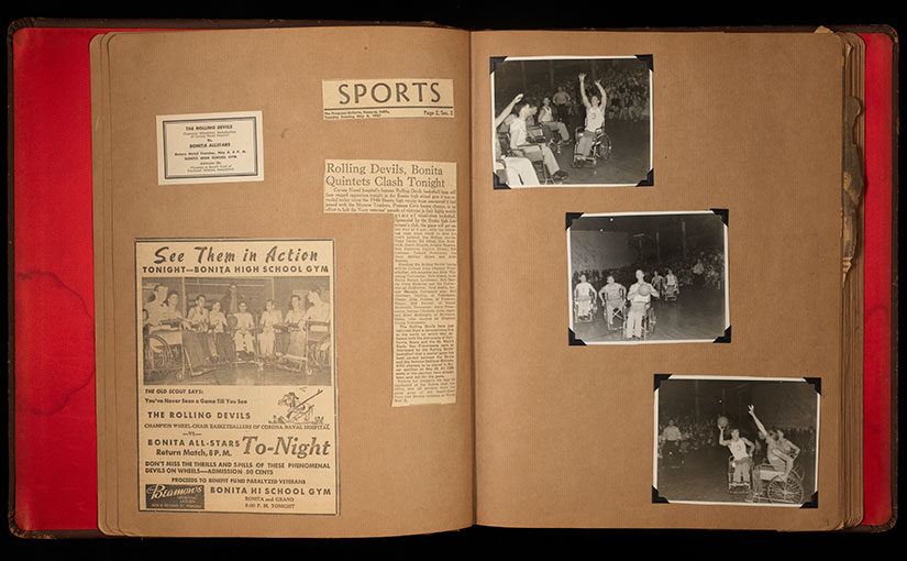 New to the Collection: Scrapbook of the Corona Rolling Devils—Pioneering Wheelchair Basketball Team