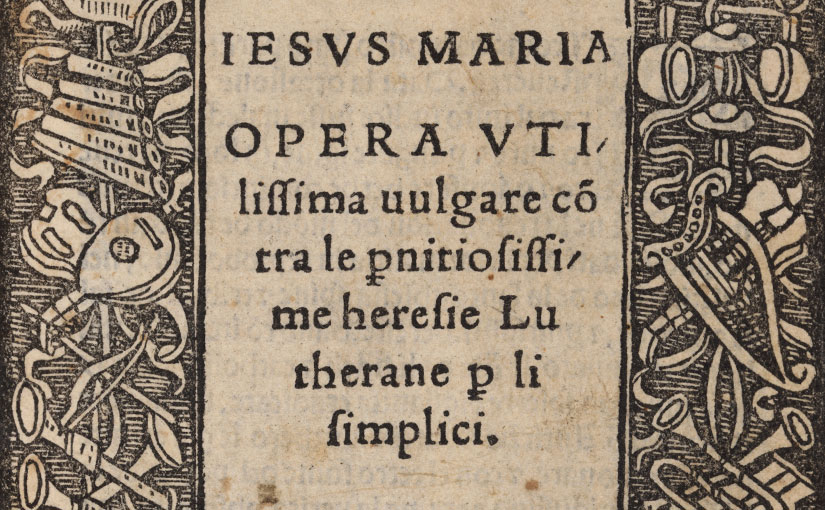 An early Italian vernacular response to Martin Luther’s teachings