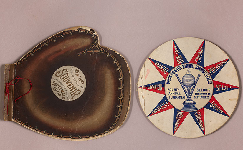 Souvenirs from the Union Printers National Baseball League Tournament